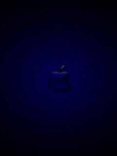Логотип apple в стекле обои