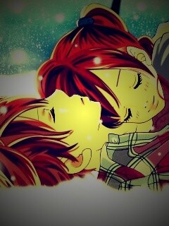Двое на снегу из Bokura Ga Ita обои