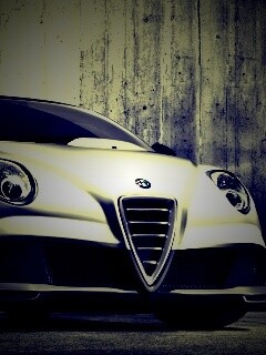 Alfa-Romeo вид спереди обои