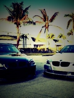 Чёрный и серебристый BMW обои