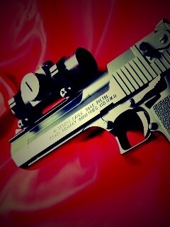 Пистолет Desert Eagle с прицелом обои