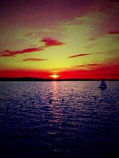 Морской закат обои