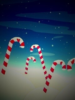Леденцы в сугробах обои