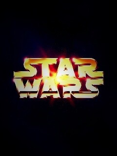 Золотой логотип Star Wars обои