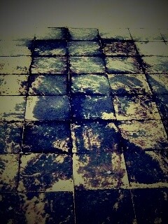 Дорога из серой плитки обои