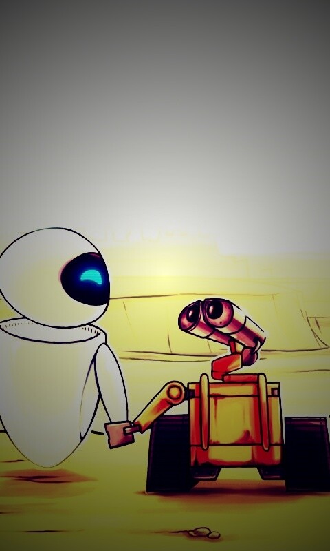 WALL-E и Ева обои