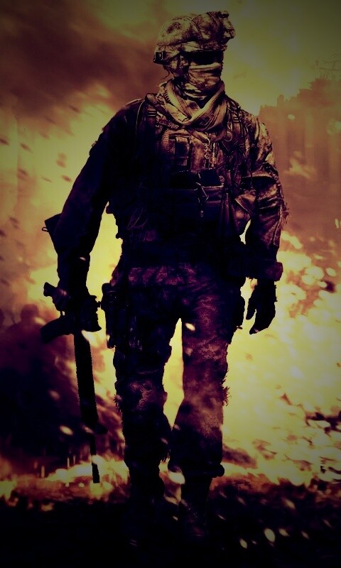 Солдат из modern warfare 2 обои