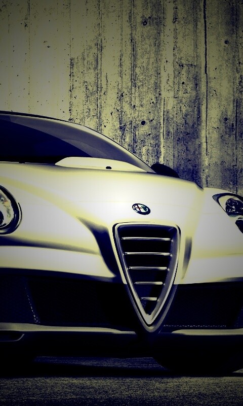 Alfa-Romeo вид спереди обои