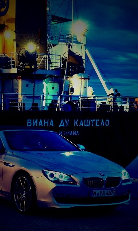 BMW 6 в порту обои