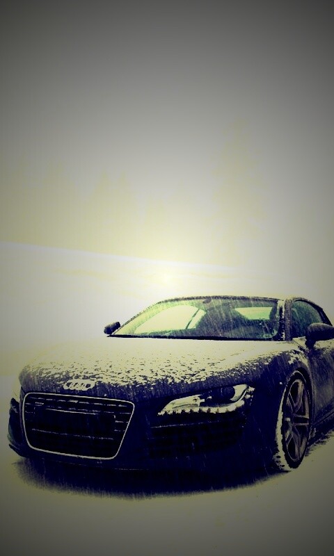 Audi R8 зимой обои