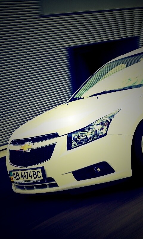 Chevrolet Круз белый седан обои