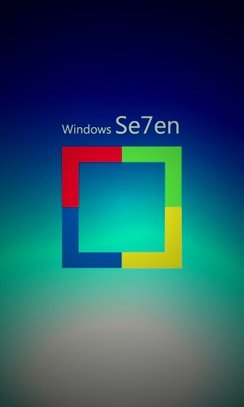 Квадратное лого Windows Seven обои