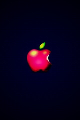Реалистичный логотип Apple обои