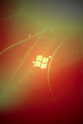 Оранжевый логотип Windows обои