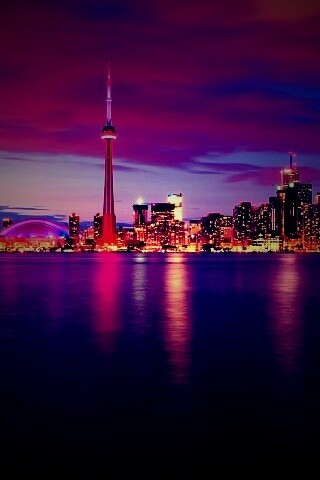 Ночной Торонто обои