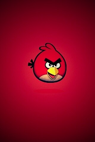 Красная птица из Angry Birds обои