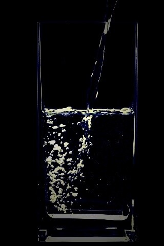 Вода в стакане обои