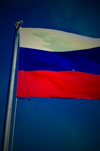 Флаг России на флагштоке обои