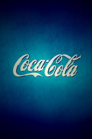 Синий логотип Coca-Cola обои