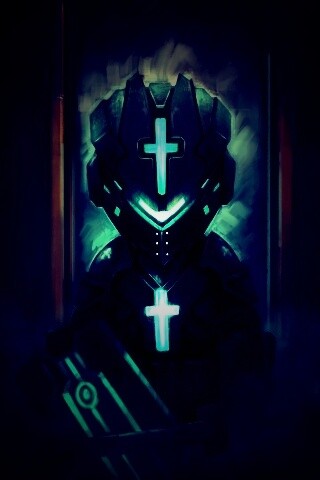 Рыцарь в стиле Dead Space обои