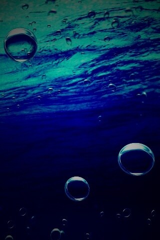 Пузыри под водой обои