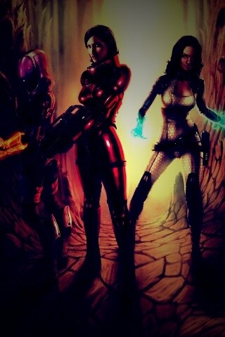 Девушки mass effect обои