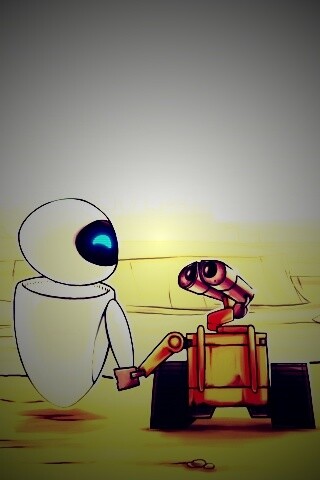 WALL-E и Ева обои