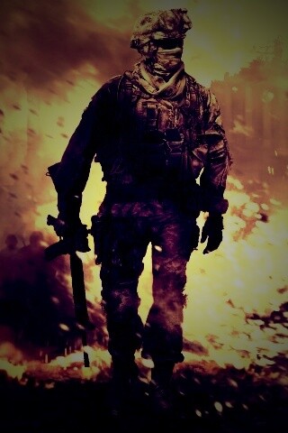 Солдат из modern warfare 2 обои