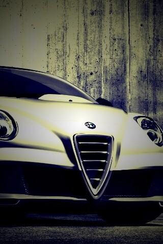 Alfa-Romeo вид спереди обои