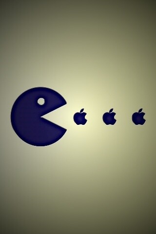 Пэкмен против Apple обои