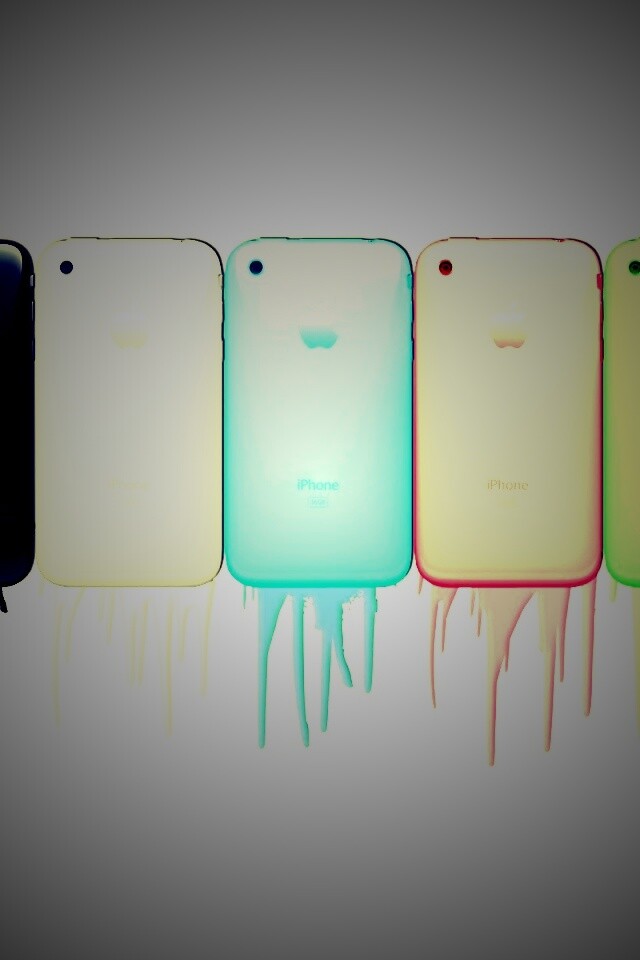iPhone в разных цветах обои