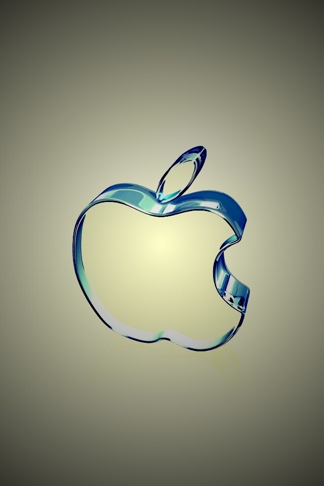 Стеклянный логотип Apple обои