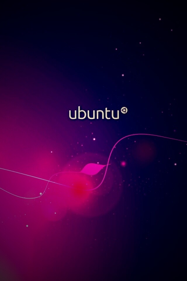 Сиреневые обои Ubuntu обои