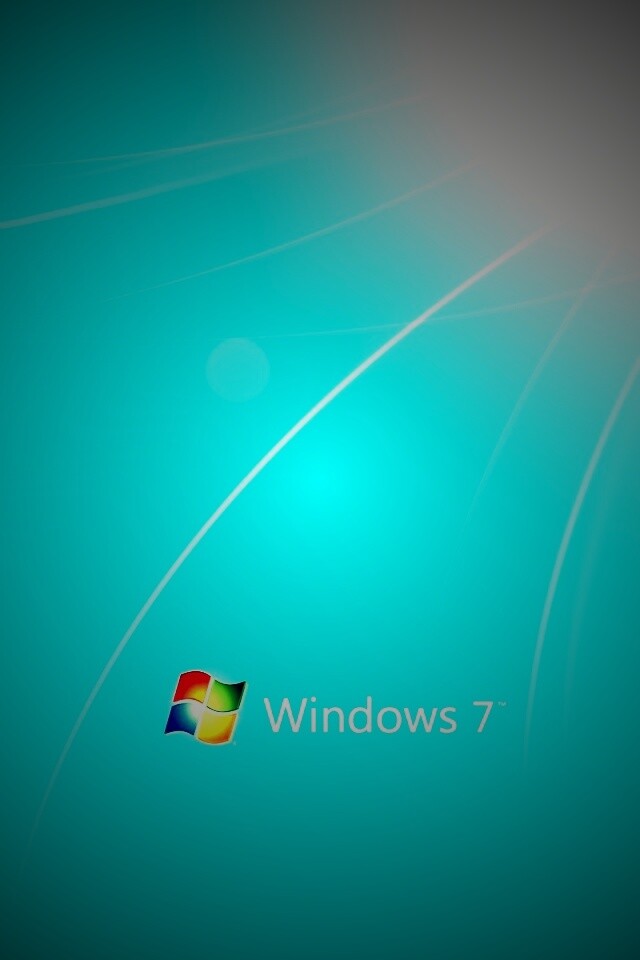 Голубые обои Windows 7 обои