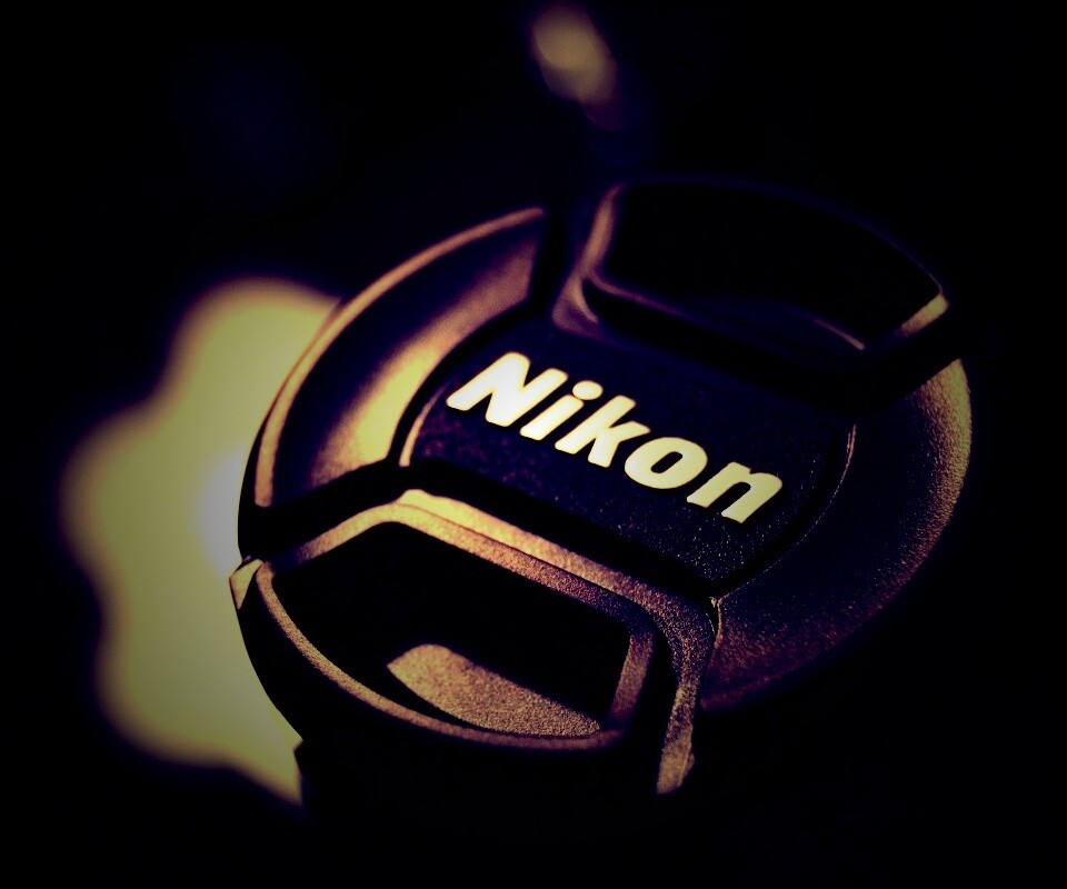 Крышечка от объектива Nikon обои