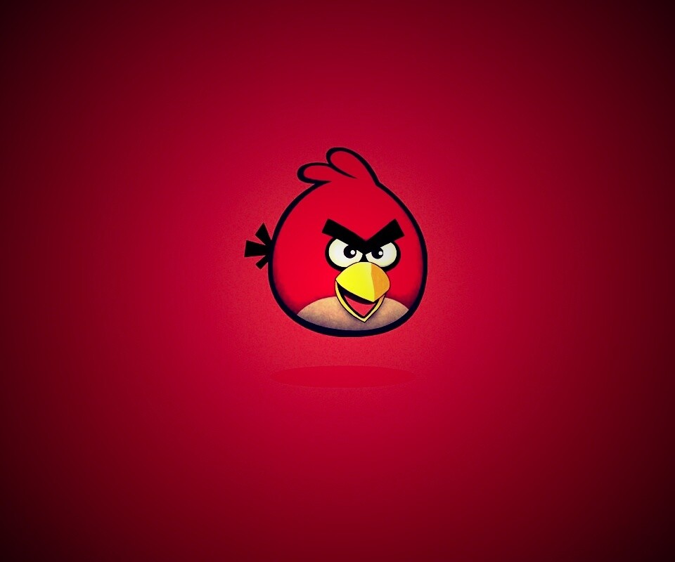 Красная птица из Angry Birds обои