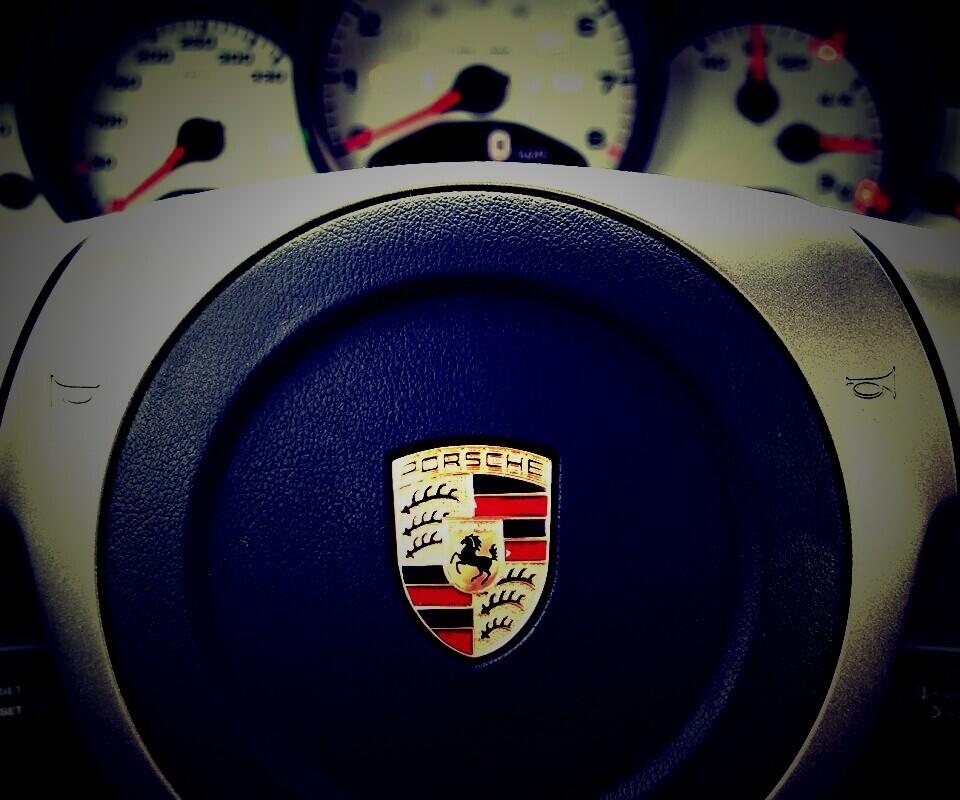Руль Porshe обои