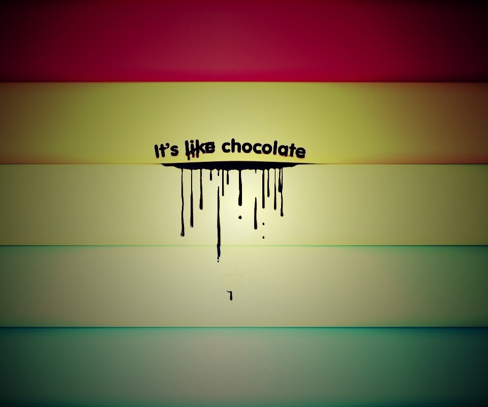 It"s not like chocolate обои