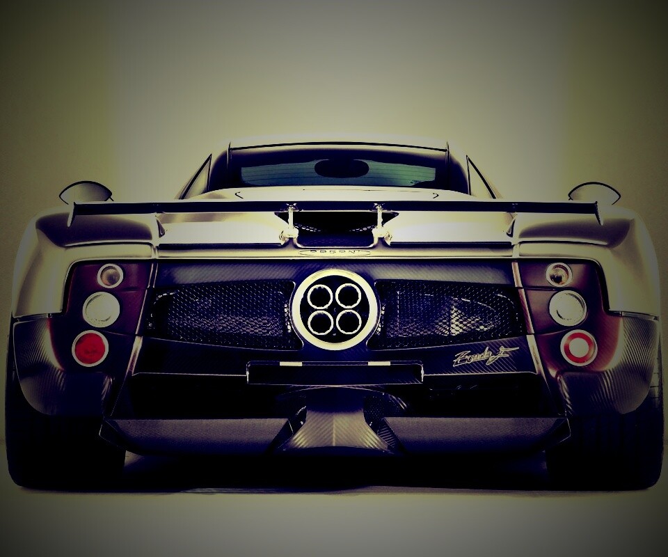 Pagani Zonda сзади обои