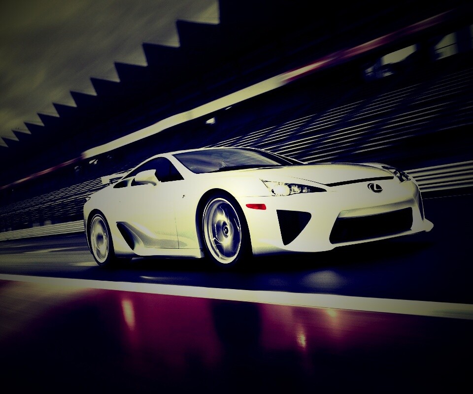 Lexus LFA на тарссу обои