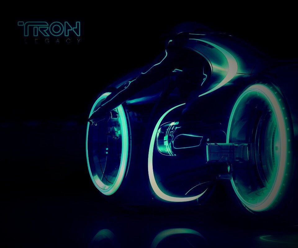 Светоцикл из TRON обои
