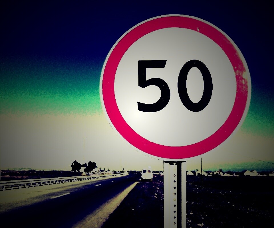 Ограничение скорости 50 км/ч обои