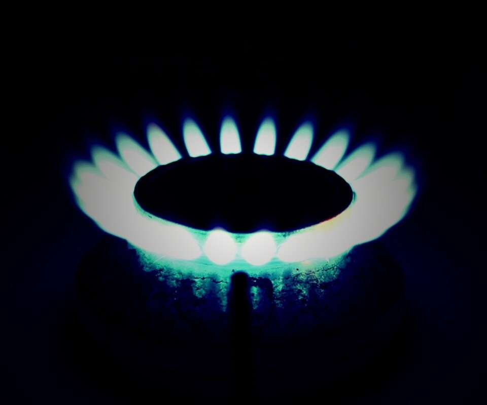 Огонь газовой конфорки обои