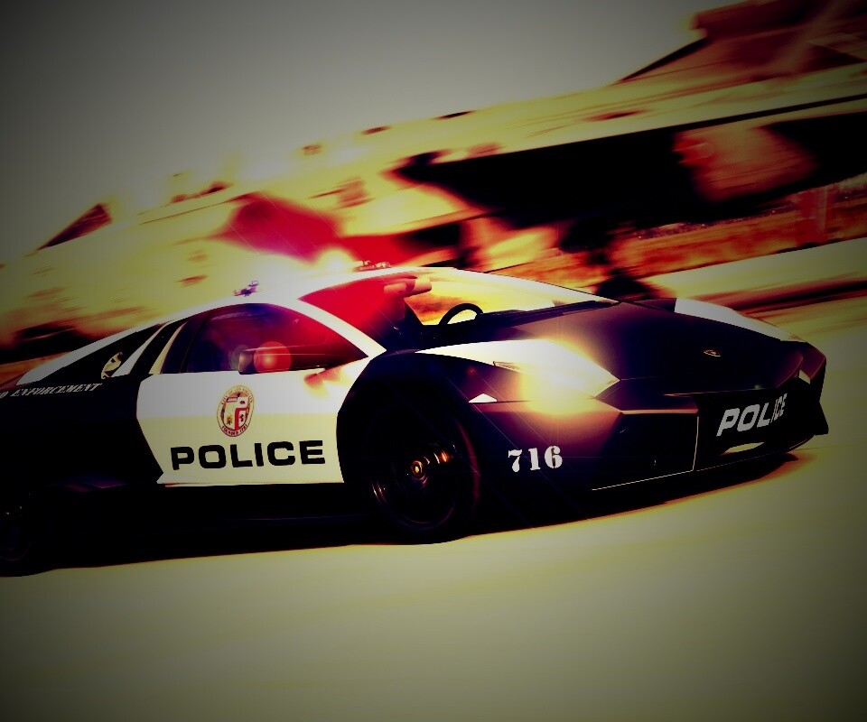 Полицейска Lamborghini из NFS обои