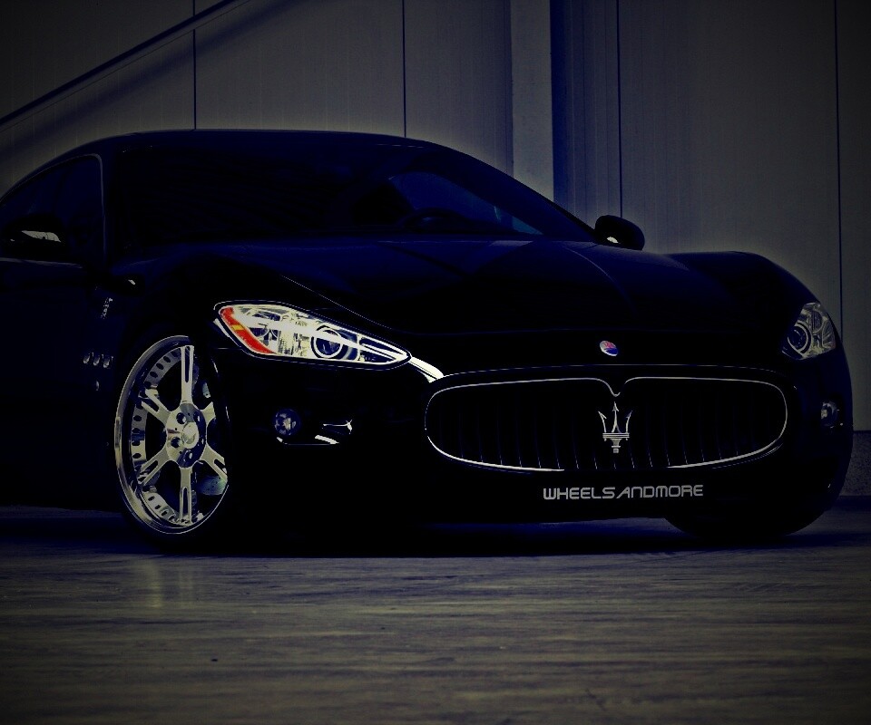 Черная мазерати Gran Turismo обои