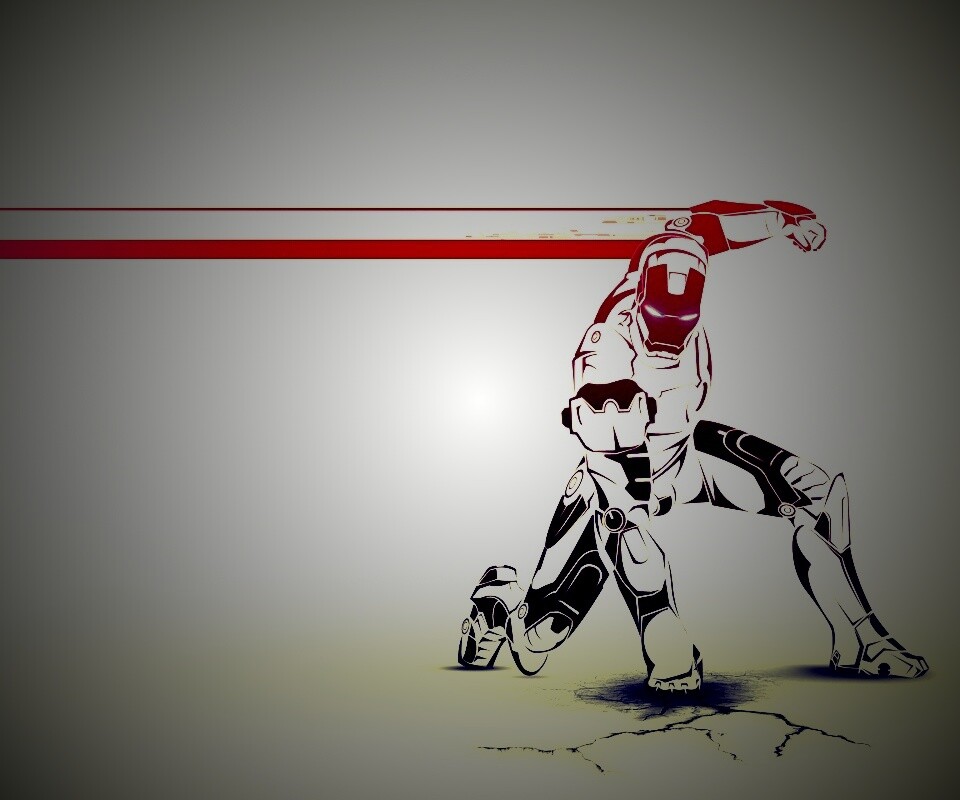 Векторный Железный Человек обои