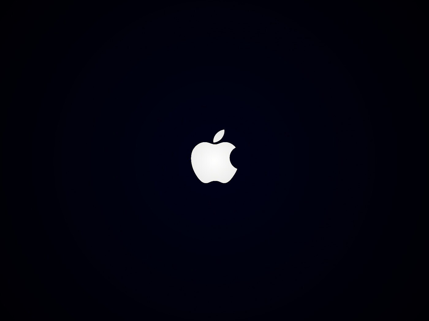 Логотип Apple на черном фоне обои