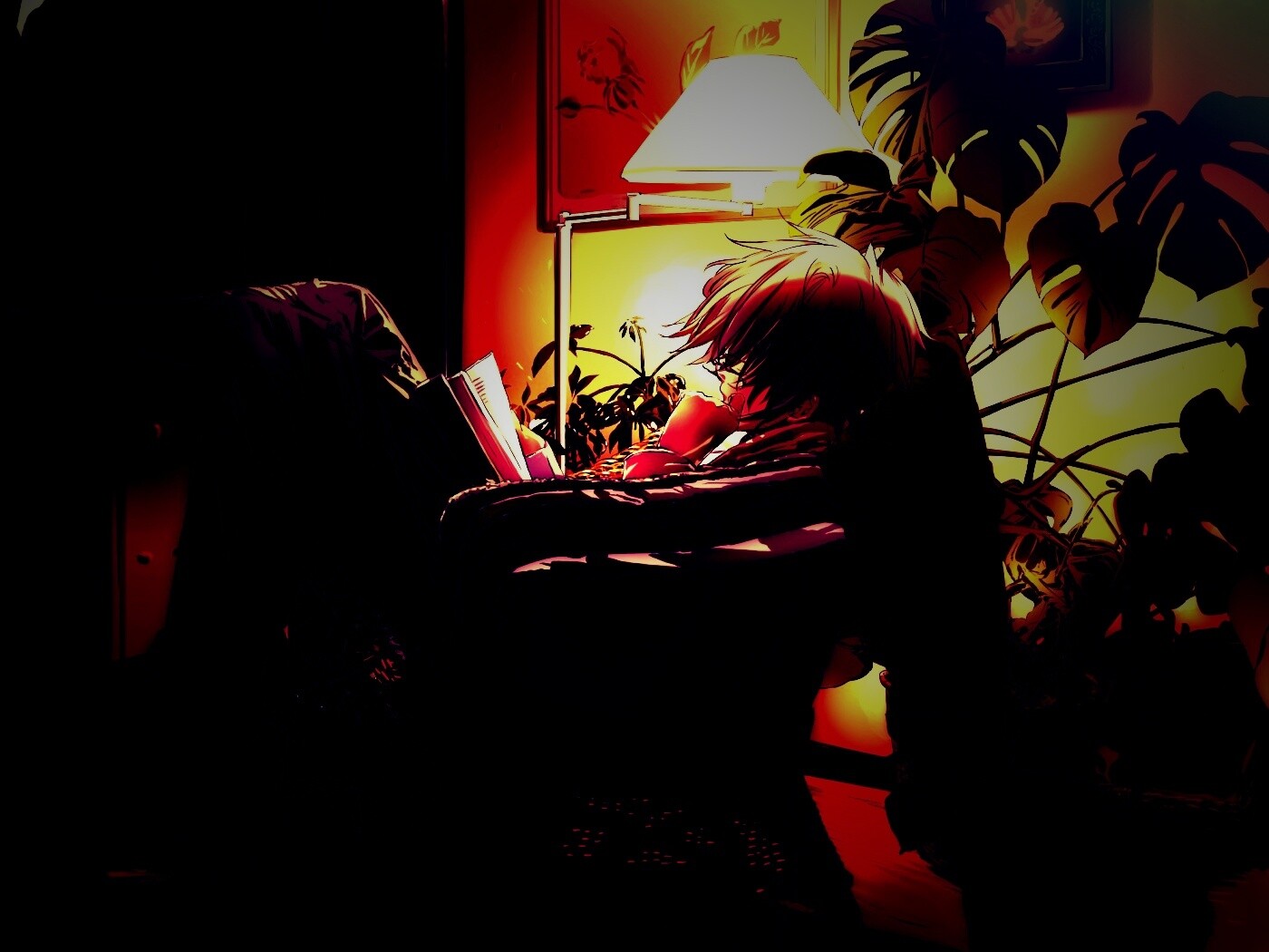 Парень с книжкой обои