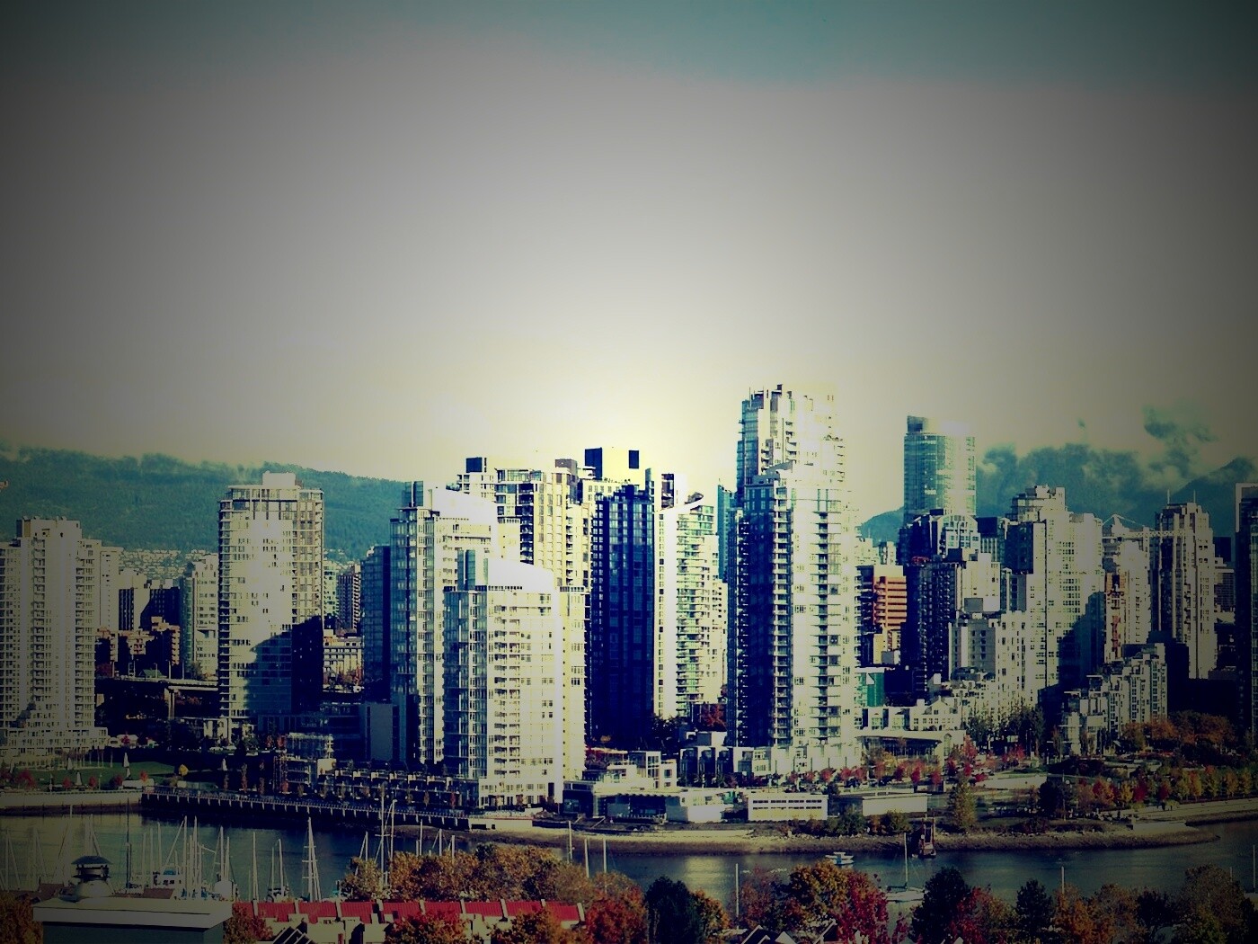 Панорама города обои