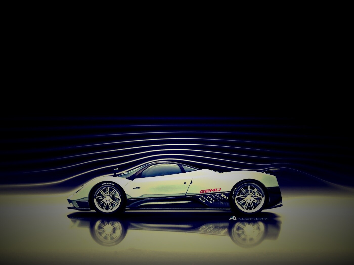 Аэродинамика Pagani Zonda обои